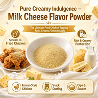 Poudre de saupoudrage au fromage aromatisée au lait, vente en gros directe usine, plusieurs saveurs disponibles, assaisonnement pour snacks et poulet en vrac