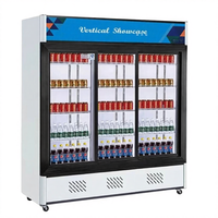 Réfrigérateur vitrine Tongmai à double température, 3 portes, refroidissement direct, dégivrage automatique, portes vitrées, 12 étagères, alimentation 220V