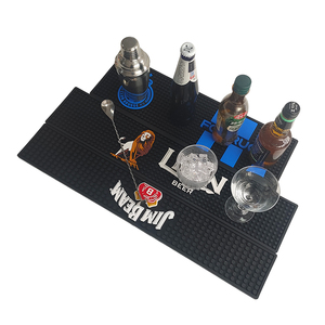 Custom Logo PVC Silicone <b>Bar</b> <b>Mat</b> Rubber <b>Bar</b> Runner Spill <b>Mat</b> Drip Tray Beer <b>Mat</b> Pub Rail <b>Mat</b> Non Slip Service <b>Mat</b> Countertop Pad - Product Image 2
