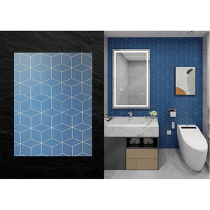 Panel <span class=keywords><strong>de</strong></span> Pared <span class=keywords><strong>de</strong></span> Cristal <span class=keywords><strong>de</strong></span> Piedra SPC Moderno para Baños, Instalación Rápida, Panel <span class=keywords><strong>de</strong></span> Pared Impermeable para Ducha - Product Image 2