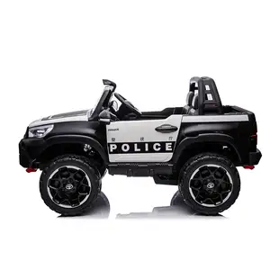 Voiture électrique pour enfants Toyota Hilux jouet permis de police tracteur électrique à piles en PP pour Nino Coche Electrico