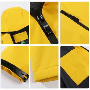 Chaqueta Softshell Unisex Personalizada al por Mayor, Cortavientos, Impermeable, de Color Sólido, para Deportes de Invierno al Aire Libre - Product Image 2