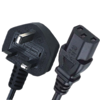Cables de alimentación uk C13, cable de alimentación uk