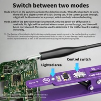 Lanrui M191 Evrensel Anahtar Klipsi Güç Açma Aracı Çift Modlu Algılama Akım Test Cihazı iPhone Android Tablet iPad Onarım Aracı