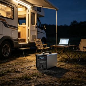 Portable Solar <b>Generator</b> Pure Sine Wave Power Station for Home Emergency <b>Camping</b> Outdoor Use SP026 Pure Sine Wave Output Ensures - Product Image 1