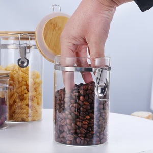 Hochwertiger Borosilikatglas Kaffeebohnen-Aufbewahrungsbehälter mit Luftdichtem Deckel für Kaffeebohnen - Product Image 5