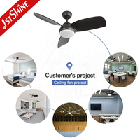 Ventilateur de plafond 1stshine de 42 pouces avec pales en ABS, style luxueux, très bien noté, écologique, de qualité commerciale, personnalisable, avec éclairage LED