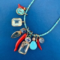 Pendentifs en acier inoxydable, pierre naturelle, plaqué or, améthyste, quartz jaune, colliers, fabrication DIY pour femmes