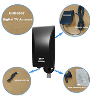UHD-8907 antena DIGITAL dalam ruangan TV gratis 4K dengan BOOSTER penerima sinyal TV DIGITAL lokal