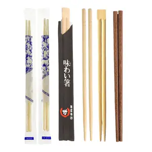 2023 Verpakking Mini Vietnam Houten Sushi Chop Sticks Herbruikbare Verpakking Custom Print Logo Wegwerp Bamboe Eetstokjes