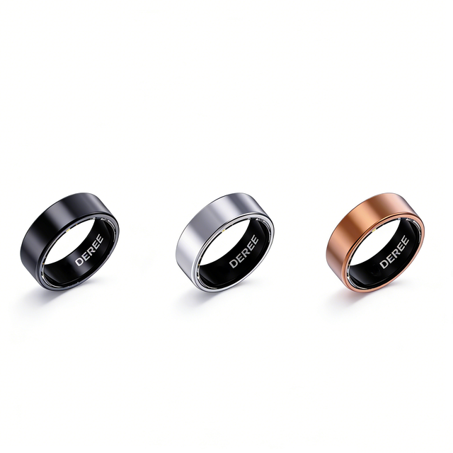 Customizable App Control Smart Ring Alarm Clock Vibration Alerts Text Message Notifications Waterproof Design 4 Days Battery