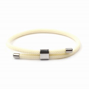 Wholesale Men's and Women's Yellow <strong>String</strong> Stainless Steel Braided <strong>Bracelet</strong> Hand-woven Rope Lucky <strong>Bracelet</strong> - Product Image 4