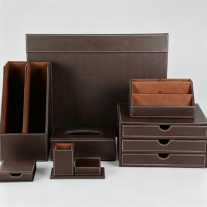 PU Leather Jewelry <b>Storage</b> Organizer Set, Jewelry Display Box for <b>Necklace</b> Ring Earring Bracelet Collection <b>Storage</b> - Product Image 2
