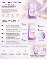 Sachet blister isolé en forme de bouteille, à compartiment scellé, anti-oxygène et anti-humidité, unité jetable, évite la contamination secondaire des ingrédients