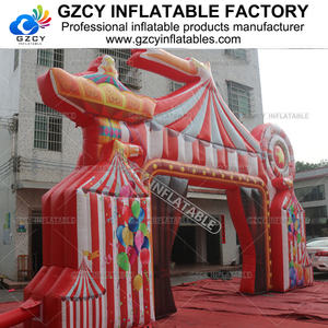 Arco de circo inflable personalizado Entrada de Carnaval eventos volar arco publicidad circo inflable carnaval entrada arco - Product Image 2