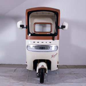 Trimoto électrique pour le <span class=keywords><strong>transport</strong></span>, tricycle 3 roues, spécial pousse-pousse, tuk, moto avec toit - Product Image 5