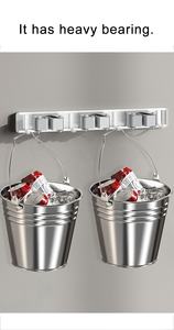 Crochet <span class=keywords><strong>mural</strong></span> en aluminium de luxe <span class=keywords><strong>pour</strong></span> <span class=keywords><strong>balai</strong></span> et vadrouille <span class=keywords><strong>pour</strong></span> salle de bain cuisine jardin - Product Image 5