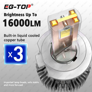 Sistema di illuminazione automatica ad alta potenza tre rame H4 Led lampadina per Auto H7 Led fari 300W - Product Image 5