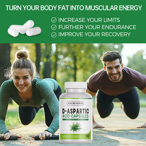 Suplemento OEM Magnesio Glicinato Citrato Malato Óxido Taurato Aspartato Orotato D-Cápsulas de ácido aspártico - Product Image 6