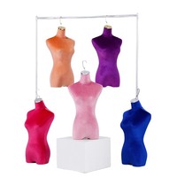 Mannequin gonflable Lavinia pour femme, en mousse PE, avec torse en silicone pour l'affichage de vêtements