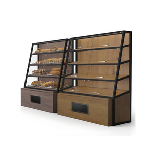 Tùy chỉnh dọc một mặt tường giá bánh & bánh ngọt hiển thị kệ với ánh sáng LED cho siêu thị - Product Image 3