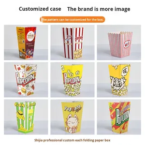 Contenitore per Popcorn Personalizzabile con Logo, Secchiello Quadrato Facile da Usare per Feste e Serate Cinema - Product Image 5