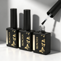 Échantillon Gratuit de Bouteille de Vernis Gel OEM/ODM Personnalisée, Bouteille Vide de Vernis à Ongles avec Bouchon et Pinceau, Bouteilles en Verre de Style Luxe pour Gel UV