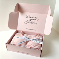 Maillots de bain, emballage personnalisé pour le commerce électronique, boîte à lettres en carton ondulé E Flute, emballage personnalisé