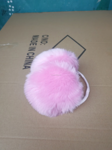 Solid Black <strong>White</strong> Color Unisex Warm Faux Furry Winter Outdoor <strong>Earmuffs</strong> Winter Comfortable Ear Warmer Kids Adult Cute <strong>Earmuff</strong> - Product Image 3