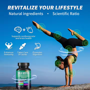 Vente en gros de graines noires de mousse de mer Oi <span class=keywords><strong>Ashwagandha</strong></span> Shilajit Seamos Capsule 16 en 1 Suppléments à base de plantes - Product Image 3