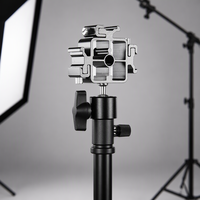 YITAI TT660 II Dudukan Lampu Flash Speedlite Putar 360 Derajat, Bracket Penyangga Lampu, Penahan Ponsel, Penahan Reflektor Payung untuk Studio