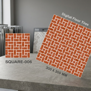 Carreaux de sol en céramique numérique gaufrés 300x300mm, surface brillante émaillée, 12x12 - Product Image 3