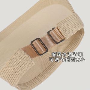 Visière en paille de papier pour femme, élégante et simple, à large bord, protection solaire, pour l'été et les trajets quotidiens - Product Image 6