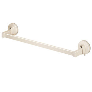 Porte-serviettes mural à ventouse Chef Jun, 2 barres, blanc laiteux, étagère de rangement pour salle de bain, gain de place - Product Image 2