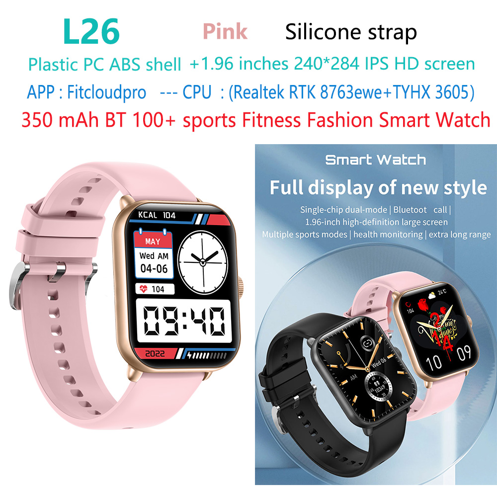 L26-bt-call-phone-fashion rosada -- deporte-elegante-reloj