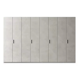 Armarios personalizados de piso a techo minimalistas modernos, armarios de una sola puerta para dormitorios enteros, parte de toda la casa - Product Image 4