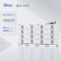 بطارية ليثيوم فوسفات الحديد Deye BOS-B Pro-A3 بجهد 51.2 فولت وسعة 314 أمبير ساعة و16.08 كيلوواط ساعة، قابلة للتركيب على الرف، بطارية ليثيوم عالية الجهد مع ضمان لمدة 10 سنوات