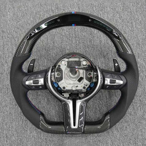 Volant en fibre de carbone à LED compatible avec F30 F35 F80 F20 F25 M2 M3 M4 avec garniture - Product Image 6