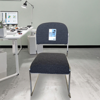 Chaise de bureau ergonomique moderne pour le bureau, la maison, l'école, le salon, la salle à manger, chaise de gamer, cadre en métal noir HELP HPC-23