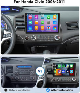 Hikity đối với Honda Civic 2006 2011 10.1 "8 core 4 + 64 gam Android Car đài phát thanh stereo 4 gam LTE/Carplay/Android tự động/<span class=keywords><strong>GPS</strong></span>/<span class=keywords><strong>Wifi</strong></span>/DSP/AM/EQ OEM - Product Image 2