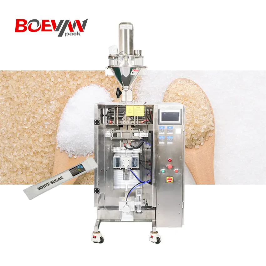 Automatic Instant Coffee Packager Fill Ice Tea Milk Powder in Sachet High Speed Multi lane Stick Bag Packing Machine
