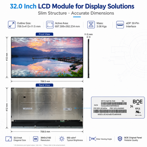 Module d'affichage LCD BOE 31.5 pouces Ips Tft avec interface Lvds 3840*2160 Modules LCD MV315QUM-N40 haute résolution - Product Image 4