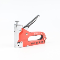 Pistola grapadora manual industrial 3 en 1 de alta resistencia Butifow Fast Track para bricolaje, con grapas de acero A3 U/T/N para tapicería, techos, madera/metal