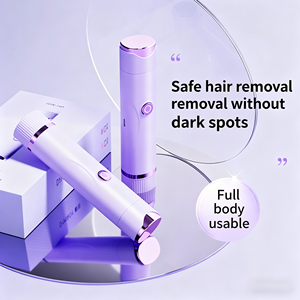 Épilateur électrique 2-en-1 pour femme, utilisation humide et sèche, rechargeable par USB, indolore, portable, pour le corps et le visage - Product Image 3