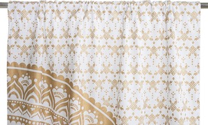 Popular Handicrafts <b>Printed</b> Curtains Panels Indian Hippie Bohemian Beautiful Ombre Color Mandala Curtain Panels Gold - Product Image 2
