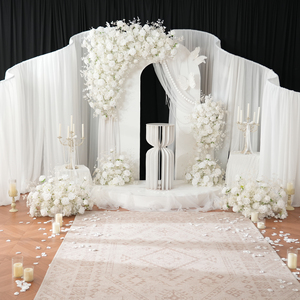 <span class=keywords><strong>Support</strong></span> floral décoratif d'extérieur en forme d'arche ondulée colorée S-A9136 pour mariages et fêtes - Product Image 6