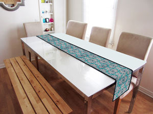 Camino de Mesa Estampado 100% Algodón, Diseño Simple, Ecológico, Impermeable, para Comedor, Hogar, Restaurante - Product Image 2