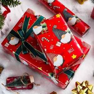 Papel de regalo navideño de aluminio con diseño de oso polar y árbol de Navidad, impresión a doble cara, personalizable - Product Image 1