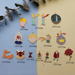 Kawaii Cartoon Little Prince Fox gioielli di moda orecchini fatti a mano fai-da-te in gioielli in lega di zinco - Product Image 2