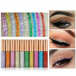 OEM Make-up Kosmetik Glitzer Flüssiger Eyeliner Lidschatten Glänzender Wasserfester Flüssiger Glitzer-Lidschatten - Product Image 3